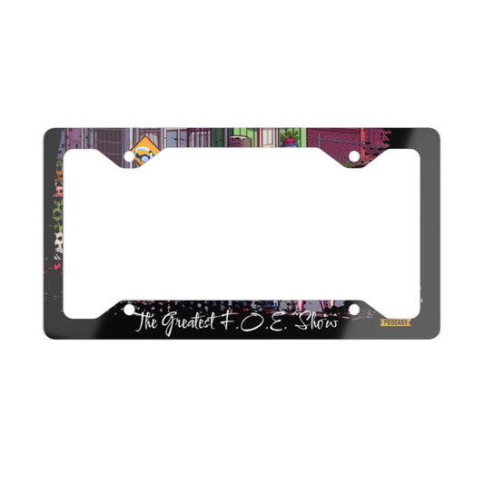 F.O.E. Metal License Plate Frame